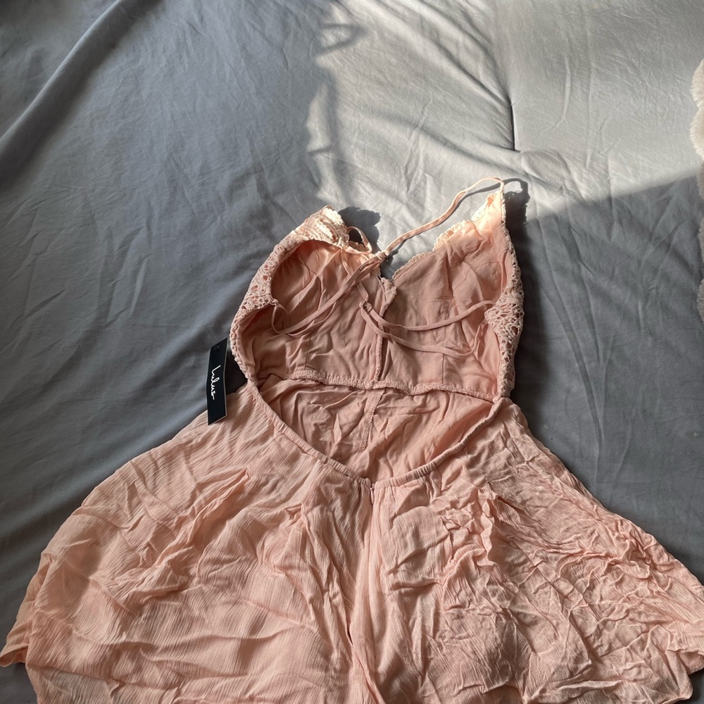 Lulu's Pink Chemise Satin Elegance nwt - Picture 5 of 5